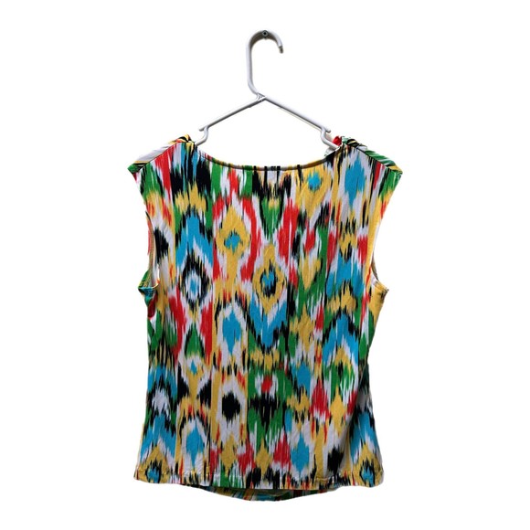 Jones New York Colorful Short-sleeve Top, Medium, Pre-owned - Picture 2 of 5